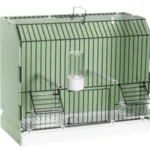 2GR Green Exposition Cage with 3 Doors and Black Grid Art. 315/FN3Y